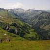 Voilà une montée. Au loin, notre bivouac de la veille.
