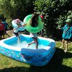 parcours d'obstacles avec piscine