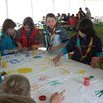 2008 : Peinture sur un grand drap