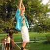 2003 : Pont de corde dans le jardin