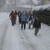 Déplacement sous la neige le samedi matin
